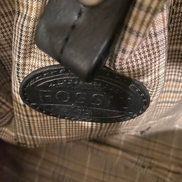 NWT, Leather Fossil Messenger Bag - Picture 5 of 8